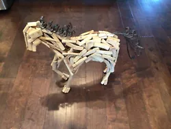 Buy Driftwood Horse Wood Mane Rare Unique Art Standing Sculpture Handmade 20” Decor • 53.75£