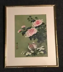 Buy Old Vintage Hui Chi Mau Original Chinese Art Gouache&Watercolor Flowers&Birds~ • 1,417.49£