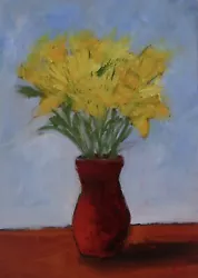 Buy Original Art Painting Daffodils Still Life A4 UK Artist CHRISTINE INGRAM • 50£