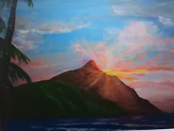 Buy DIGITAL DOWLOAD - Original Artwork - Island Sunset • 0.99£
