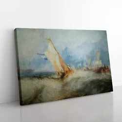 Buy Ship At Sea By Joseph Mallord William Turner Canvas Wall Art Print Framed Decor • 24.95£