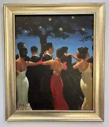 Buy Jack Vettriano - Waltzers Framed Canvas Effect Painting Print 51cm X 43cm • 47£