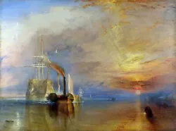 Buy The Fighting Temeraire Painting By Joseph Mallord William Turner Reproduction • 37.39£