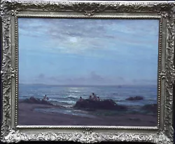 Buy Patrick Downie Scottish 1914 Exhib. Figural Seascape Oil Painting Firth Of Clyde • 12,000£