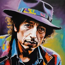 Buy Bob Dylan Portrait Painting • 106.80£