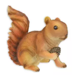 Buy 9934479 Sculpture Squirrel Figure Resin True To Nature 12x7x13cm • 42.74£