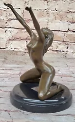 Buy Erotic Nude Real Bronze Statue Sculpture Decor Sexy Girl Lost Wax Method Statue • 283.55£