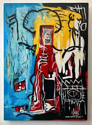 Buy Jean-Michel Basquiat (Handmade) Acrylic Painting On Canvas Signed & Stamped • 800.93£