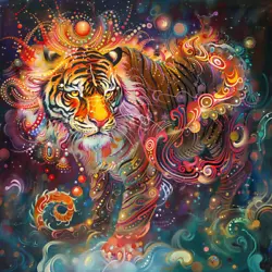 Buy Great Tiger, Protection And Safety, Mysticism Magic Rituals Art Printing Certificate • 35.07£