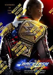 Buy #607 Wwe Backlash France 2024 Ple Ppv Quality A4 A3 A2 Poster • 4.79£