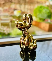 Buy Balloon Dog Sitting Art Design Gold Statue Sculpture Shiny Luxury Pop Art New • 177.61£