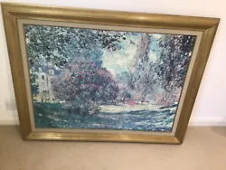 Buy Monet Parc De Monceau Reproduction Painting In Oils • 75£