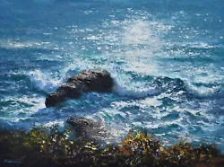 Buy Fabulous Richard Blowey Original Oil Painting Seascape Cornwall Cornish Art • 269£