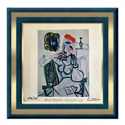 Buy Pablo Picasso Vintage Signed Print (Woman In Red Hat, 1934) - Small Lithograph • 30.71£