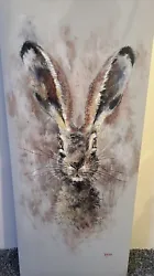 Buy Hare Painting By Norfolk Local Artist - Ryan -On Canvas - NEW • 25£