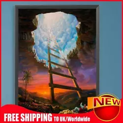 Buy Paint By Numbers Kit DIY Oil Art Space Elevator Picture Home Wall Decor 30x40cm • 7.93£