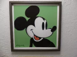 Buy Andy Warhol  Mickey Mouse  Lithograph 50 X 50 Cm, Limited & Quality  FRAMED  • 85.80£