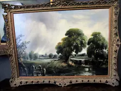 Buy William James Muller 1812-1845  Dedham  Large Oil Canvas Frame Listed Constable • 2,750£