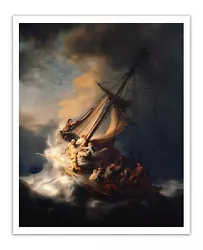 Buy REMBRANDT The Storm On The Sea Of Galilee (1633, Painting) PREMIUM Print Poster • 20.78£