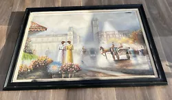 Buy Continental Oil Painting City Street Scene Large  • 85£