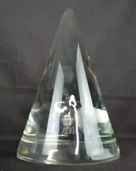 Buy VTG Barbini Murano Style Captured Bubble 9  Art Glass Cone Sculpture  6 Pounds+ • 172.26£