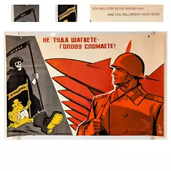 Buy Anti US Poster Soviet - Anti NATO - Cold War Military Propaganda - CIA Vs KGB • 550.46£
