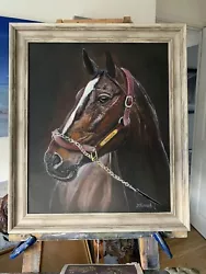 Buy Zenyatta Horse Portrait Horse Racing Art Artist David Tarrant • 800£