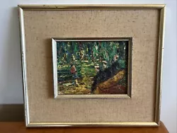 Buy Michel Rostand Original Oil On Canvas Signed - “3 Women & Child”- 20th Century • 421.37£