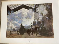Buy Claude Monet Gare Lazare Station. National Gallery Print Poster 31” • 5£