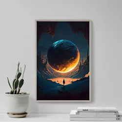 Buy Alien City Beneath The Sun 3 Poster, Art Print, Painting, Artwork, Gift • 5.50£
