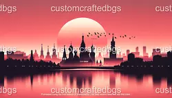 Buy Minimalist Sunset Scene With The Moscow • 1.04£