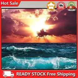Buy Painting By Numbers Kit DIY Waves Clouds Canvas Oil Wall Art Picture Ornaments • 7.31£
