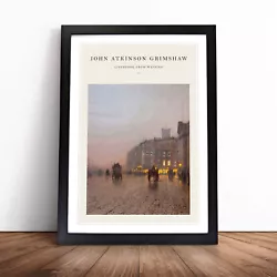 Buy Street Scene By John Atkinson Grimshaw Wall Art Print Framed Picture Poster • 24.95£
