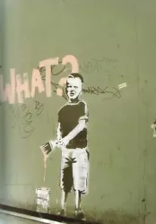 Buy Banksy Street Artist What? Paint Boy Print A4 A3 A2 A1 • 3.53£