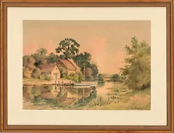 Buy William Noot (1918-2005) - Mid 20th Century Watercolour, The Boat House • 53£