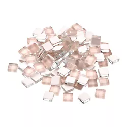 Buy 110pcs Mosaic Tiles, Micro Glass Tiny Mini Mosaic Tile DIY Hobbies Light Pink • 8.09£