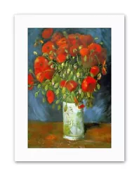 Buy Van Gogh Red Poppies Painting Old Master Canvas Art Print • 13.99£