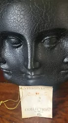 Buy TMS 2005 Art Pottery Black Perpetual Head Planter/ Plant Pot Sculpture. • 20£