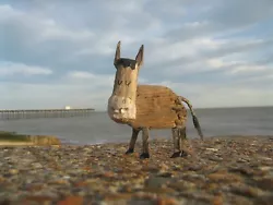 Buy Driftwood Donkey ,sculpture,from Windswept Beach at Felixstowe,Suffolk. • 16£