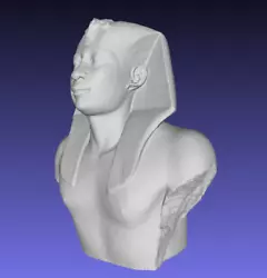 Buy Pharaoh Amasis Ancient Egypt 3D Printed Bust Statue Figure Sculpture PICK COLOR • 12.39£