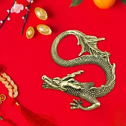 Buy Brass Mini Chinese Dragon Sculpture Ornament Lovely For China Lunar New Year • 7.19£