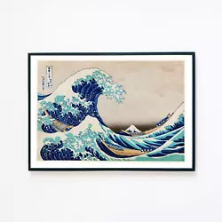 Buy Great Wave Kanagawa Vintage Japanese Marine Painting 7x5 Wall Decor Art Print  • 3.95£
