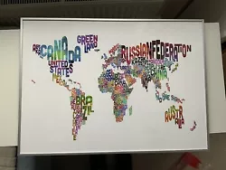 Buy Framed World Map Artwork • 0.99£
