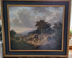 Buy Framed Victorian Oil Painting, Andre De Moller (born-1942), A Mountain Path • 299£