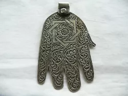 Buy Vintage Moroccan Berber Silver MOROCCO Star Decorated Fatma Hand • 35.97£