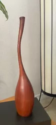 Buy Dan DeLuz Mid Century Modern Signed Koa Wood Sculpture Vase Hawaiian Hand Carved • 283.50£