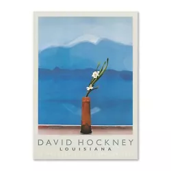 Buy David Hockney - Mt. Fuji And Flowers, Original Denmark Louisiana Museum Poster • 119£