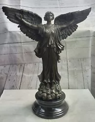 Buy Garden Sculpture Cherub Angel Collector Art Cupid Bronze Marble Statue Gift Art • 572.30£