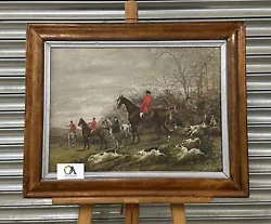 Buy Lovely Antique Oil Painting Depicting Horse And Hounds Scene - Unsigned • 295£