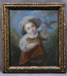 Buy 17th Century John Russell (BRITISH, 1745-1806) Portrait Of Young Boy With Bird • 14,568.65£